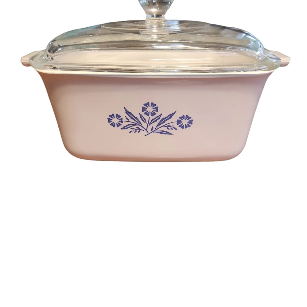 Vintage Corning Ware Blue Cornflower P-4-B 1 1/2 Quart Casserole Dish 1962-1971